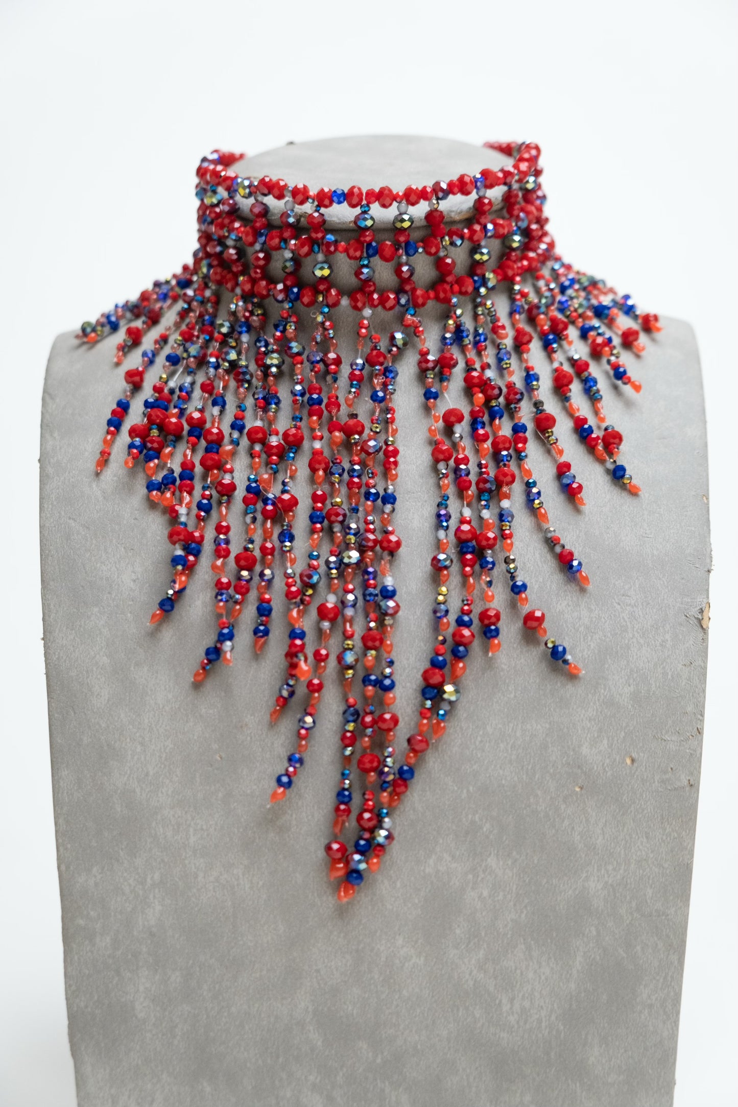 Retro Lily Choker ( Red )