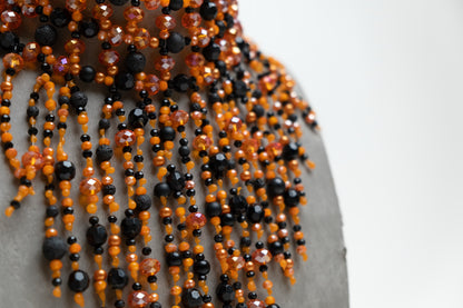 Retro Galaxy Choker ( Orange )