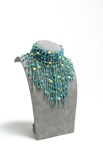 Retro Galaxy Choker ( Turquoise )