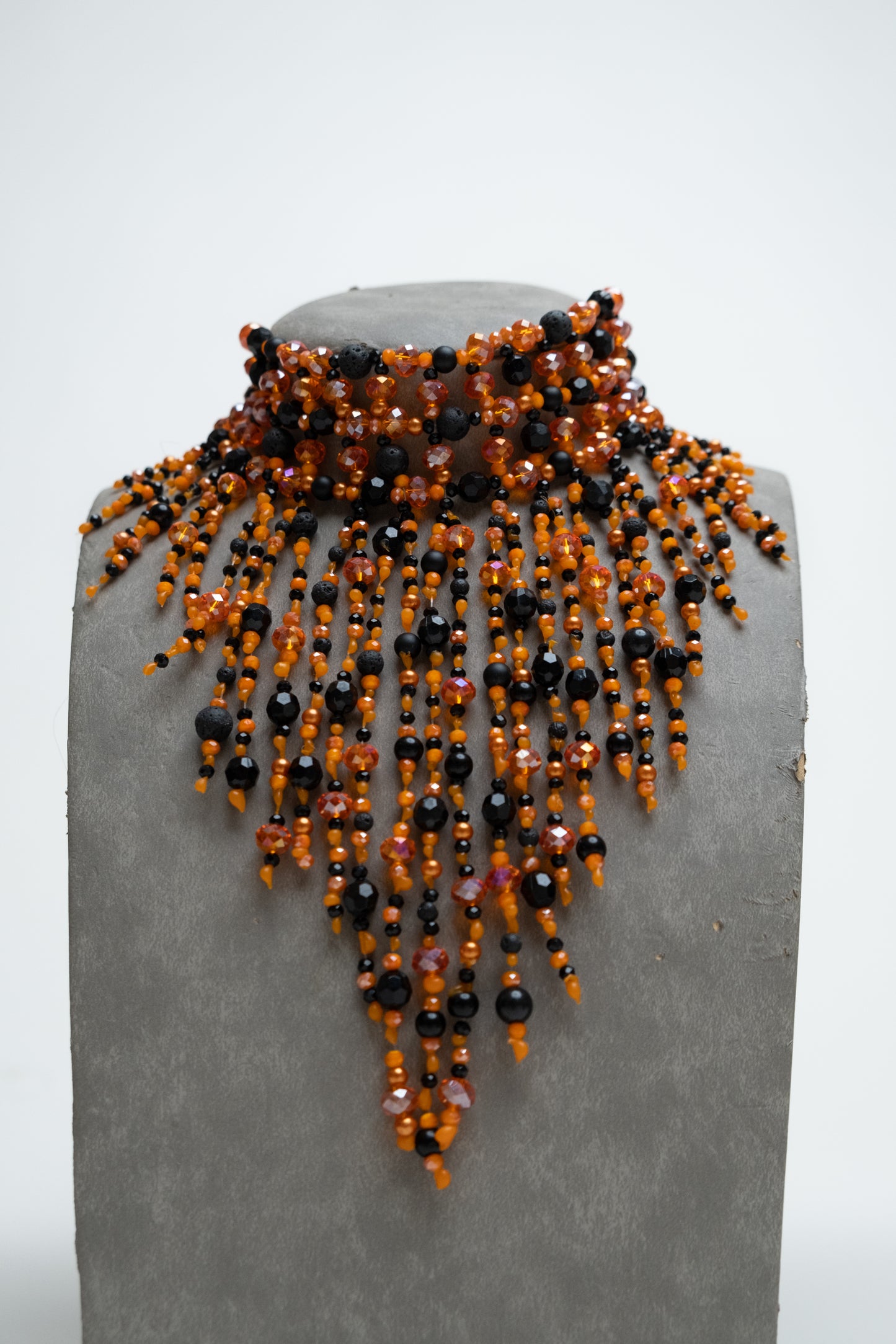 Retro Galaxy Choker ( Orange )