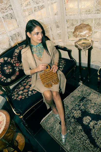 Retro Galaxy Choker ( Turquoise )