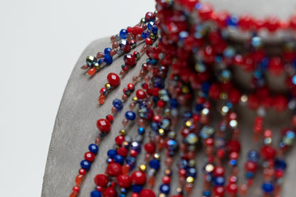 Retro Lily Choker ( Red )