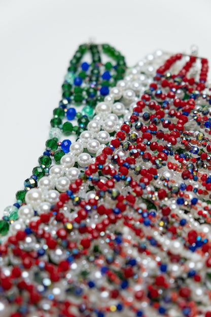 Retro Lily Choker ( Red )